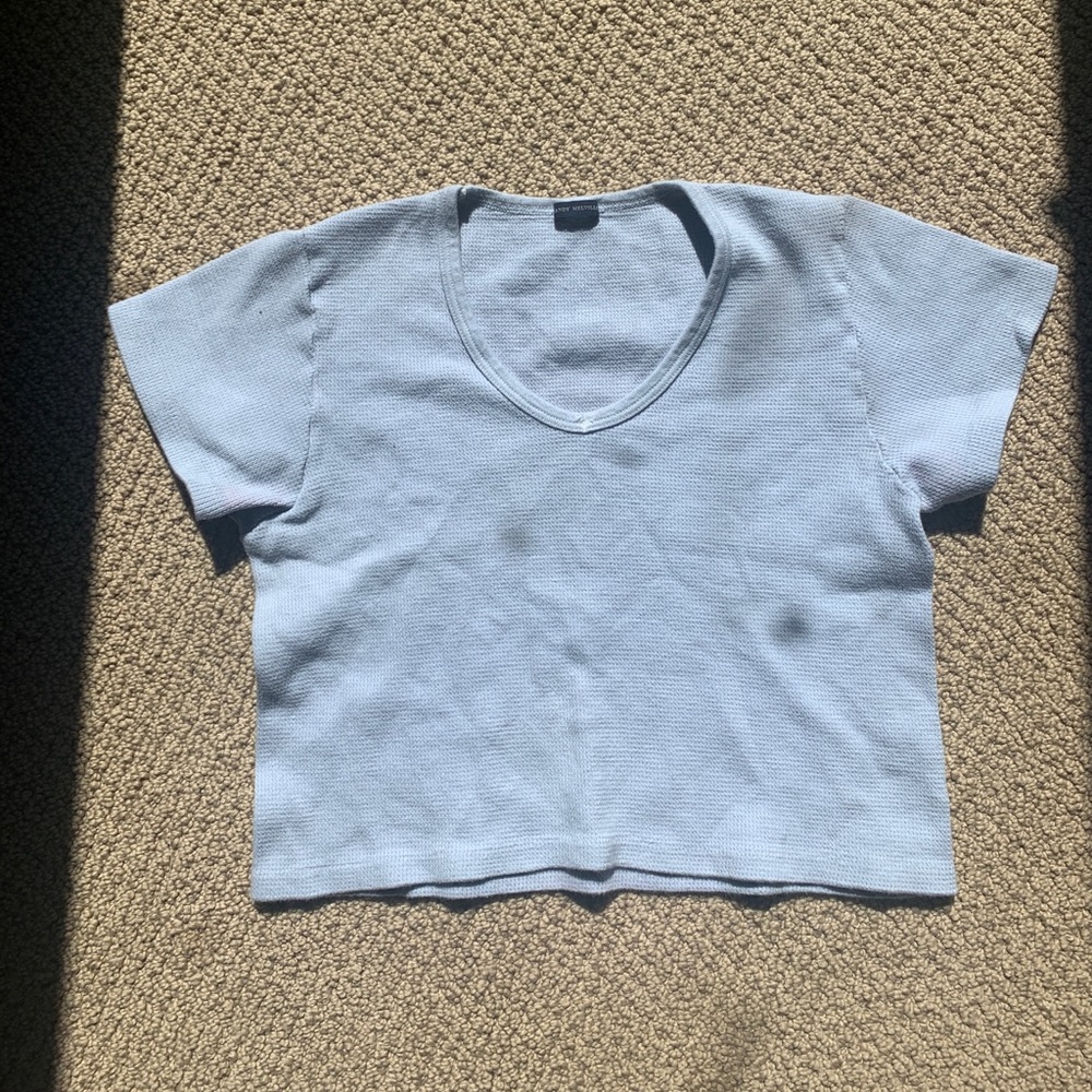 light blue brandy melville top